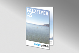 Falzflyer A5 Hochformat